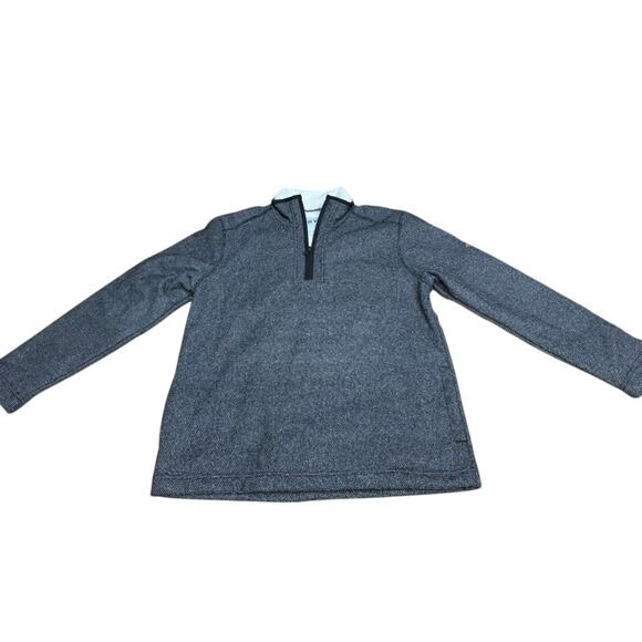 "Orvis" Mens Faux Sherpa 1/4 Zip Up Grey SZ M Warm Winter Outdoor  Woodsman - Picture 5 of 9